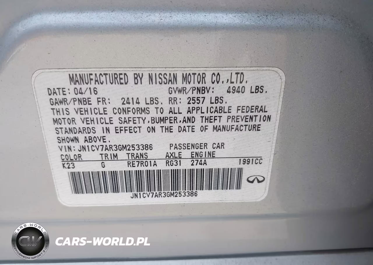 2016 Infiniti Q50 2.0T Premium VIN:JN1CV7AR3GM253386 - 9