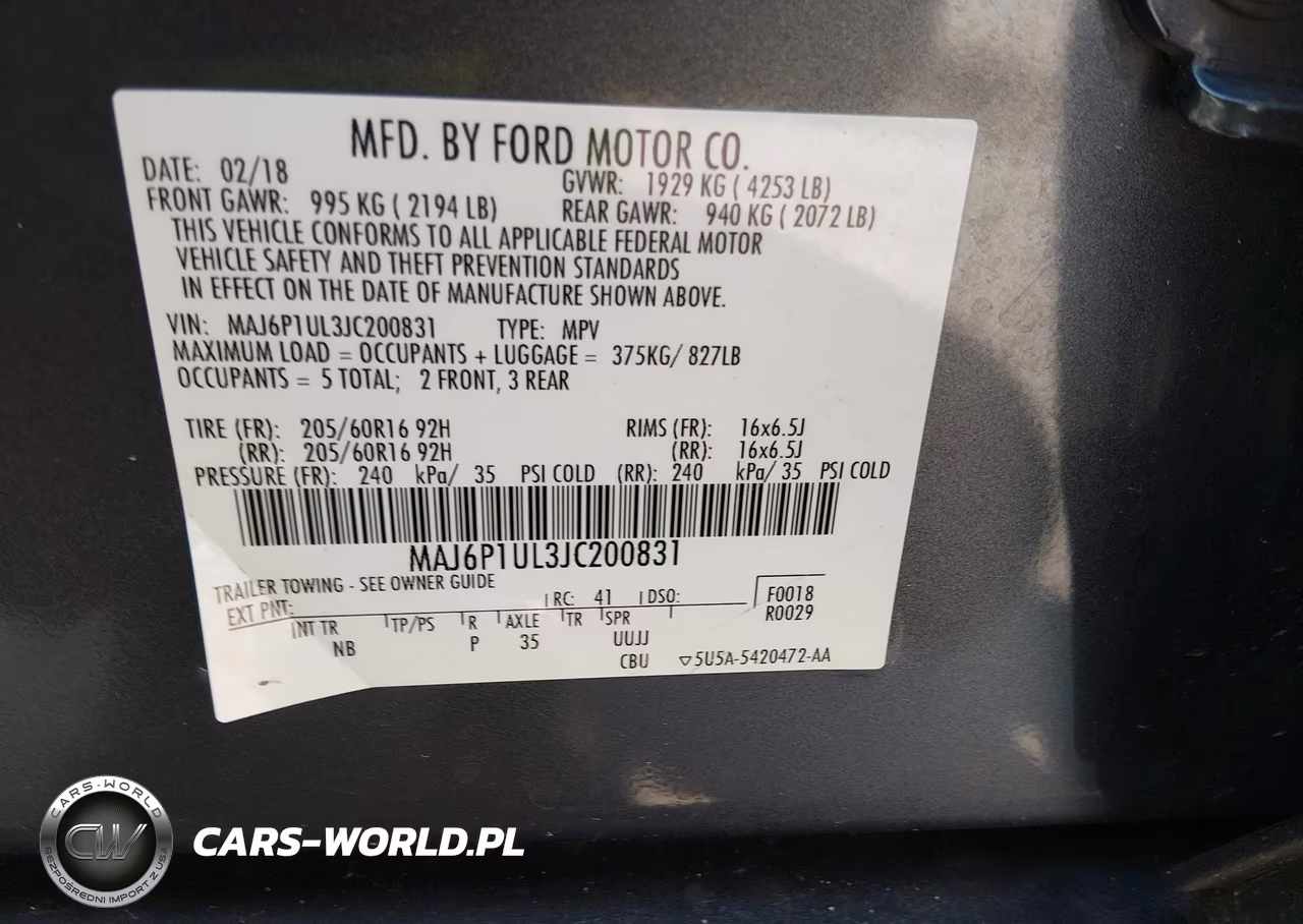 2018 Ford Ecosport Se VIN:MAJ6P1UL3JC200831 - 9
