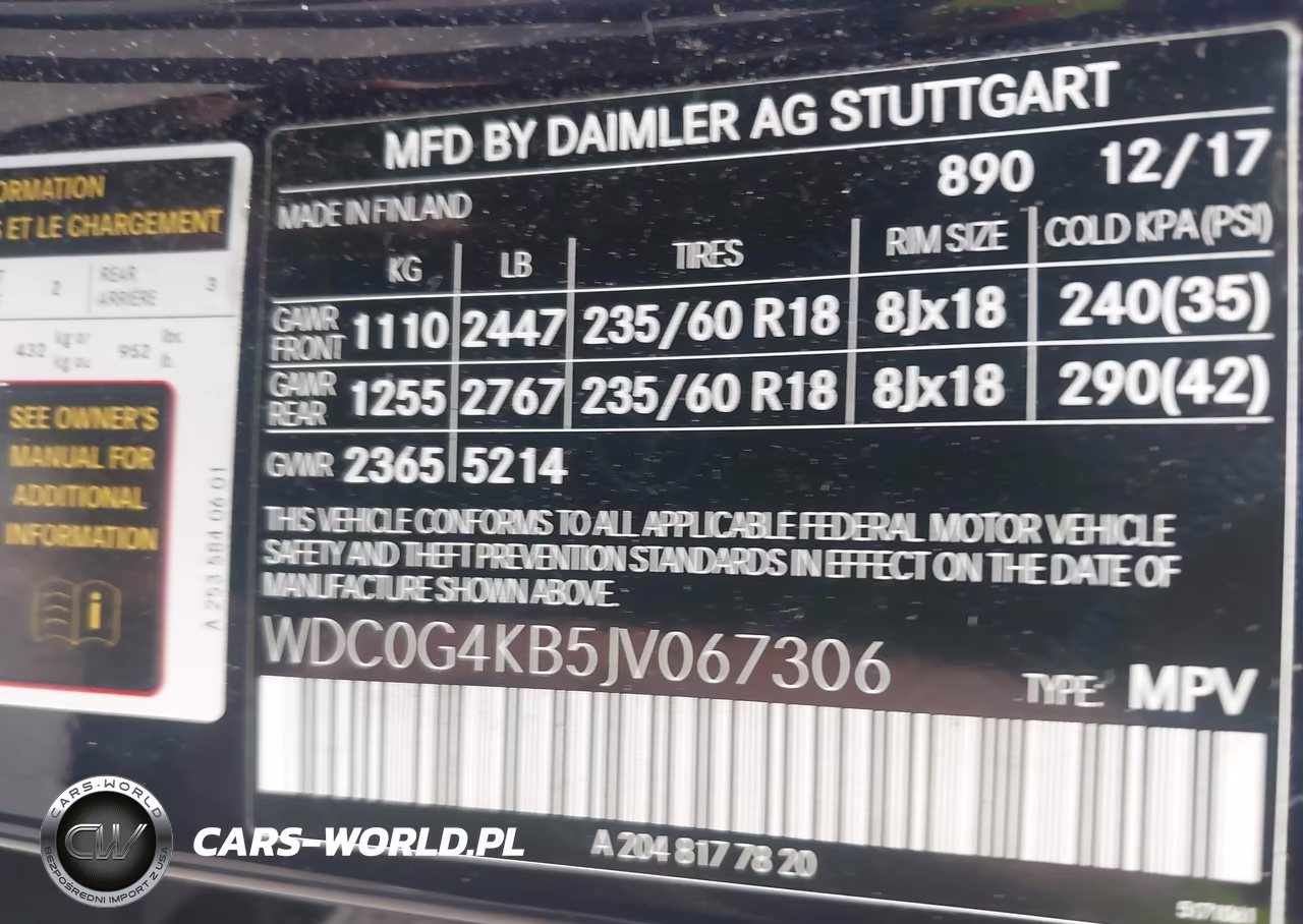 2018 Mercedes-Benz Glc 300 4Matic VIN:WDC0G4KB5JV067306 - 9