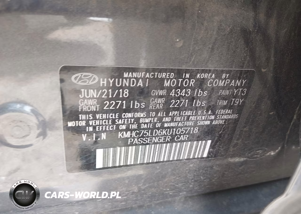 2019 Hyundai Ioniq Plug-In Hybrid Limited VIN:KMHC75LD6KU105718 - 9
