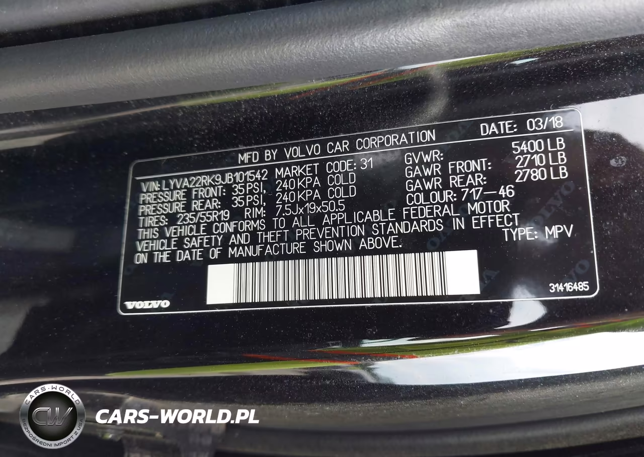 2018 Volvo Xc60 T6 Momentum VIN:LYVA22RK9JB101542 - 9