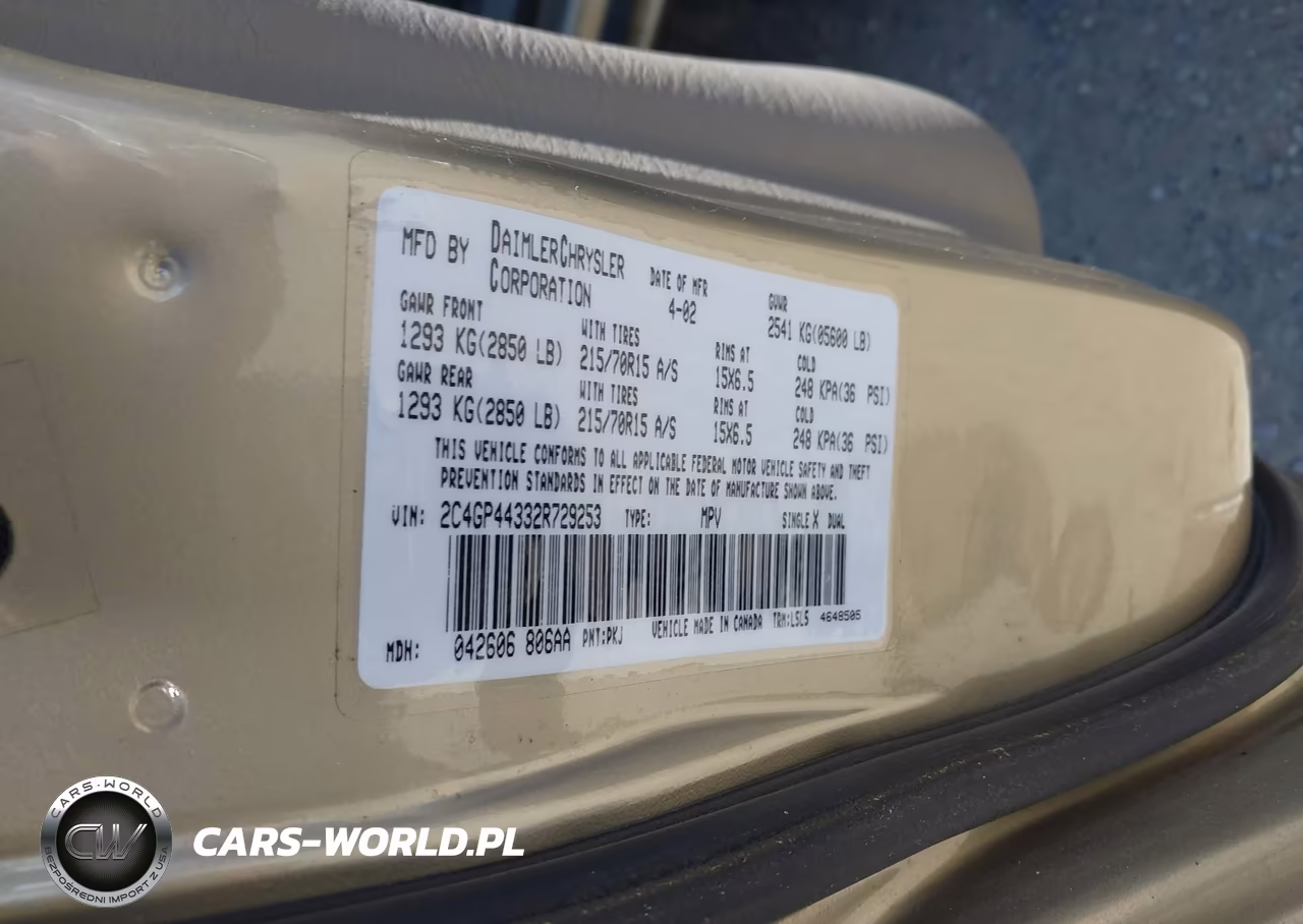 2002 Chrysler Town & Country Lx VIN:2C4GP44332R729253 - 9