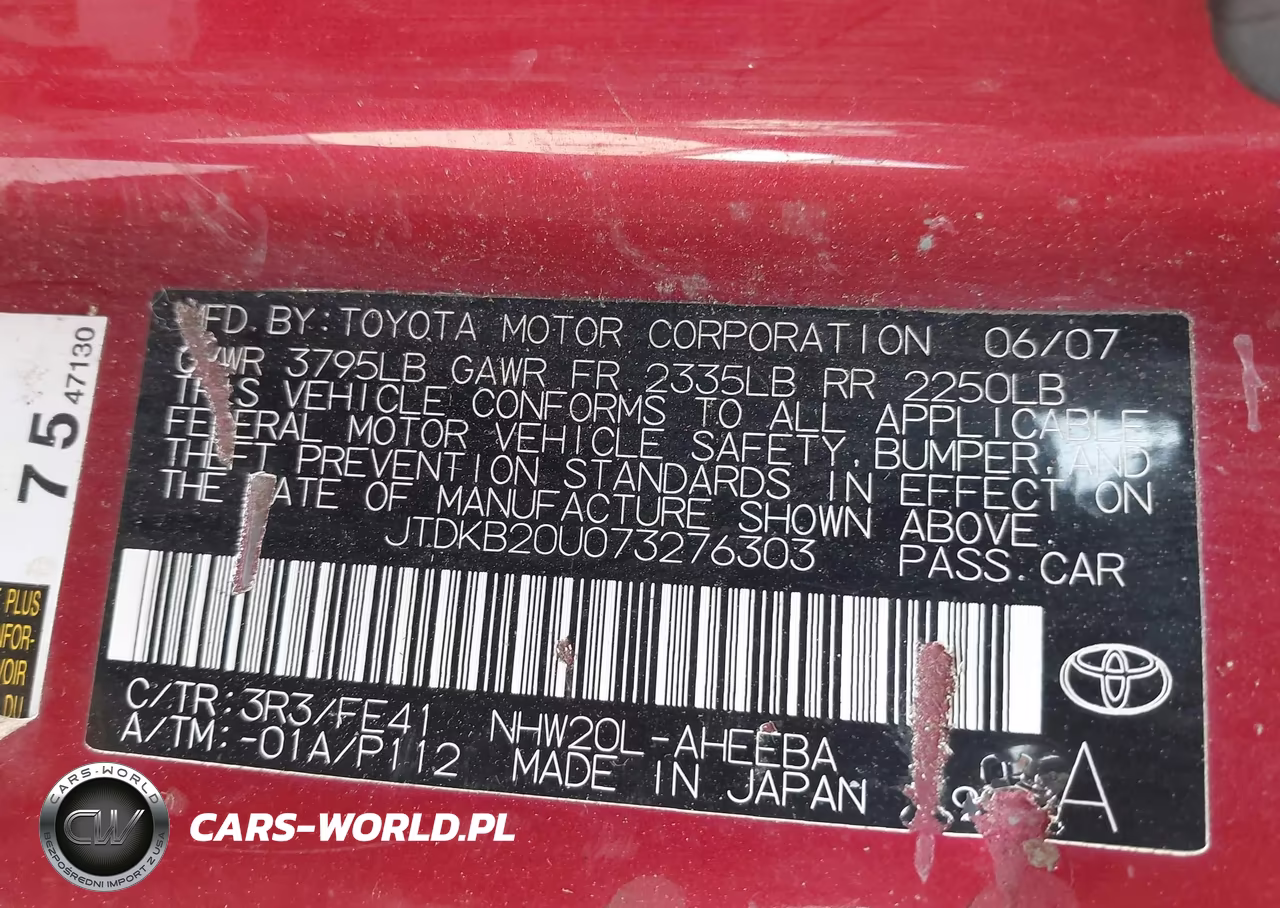2007 Toyota Prius VIN:JTDKB20U073276303 - 9
