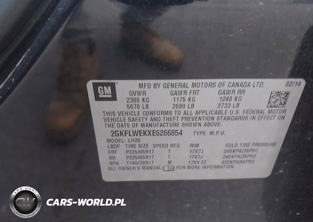 2014 GMC Terrain Sle-2 VIN:2GKFLWEKXE6266854 - 9