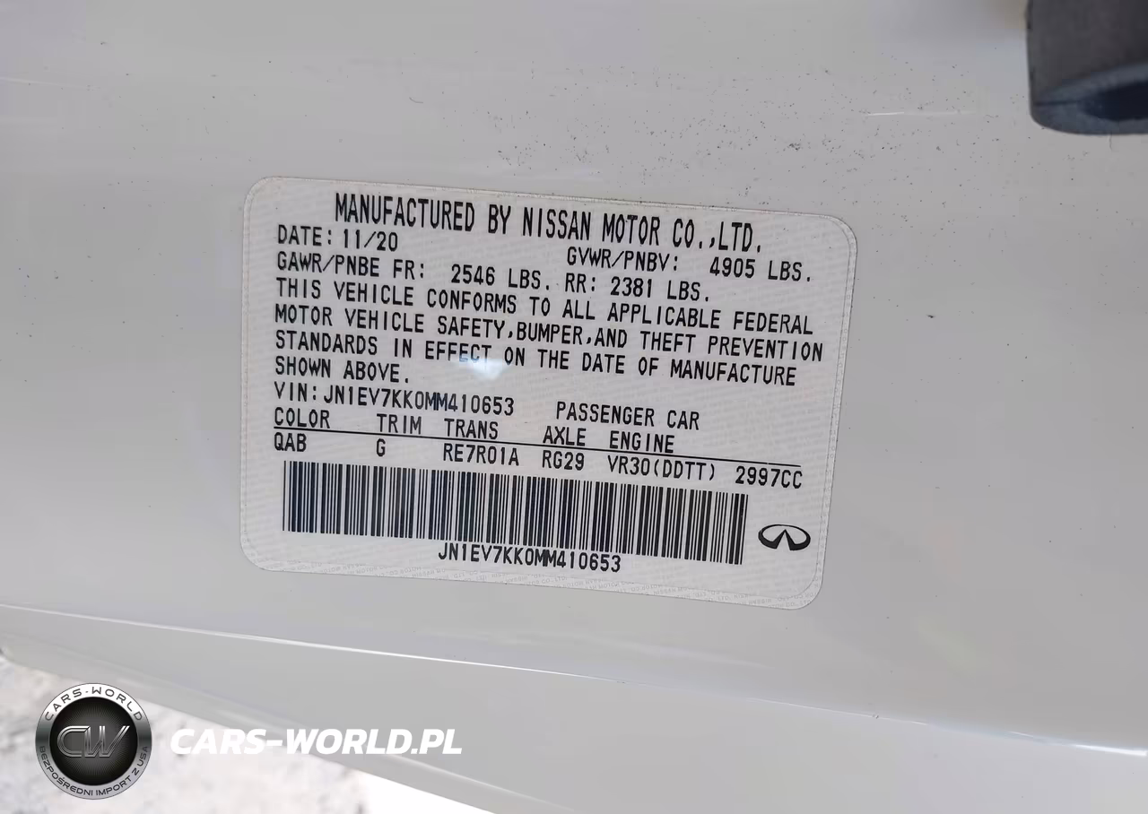 2021 Infiniti Q60 Luxe VIN:JN1EV7KK0MM410653 - 9