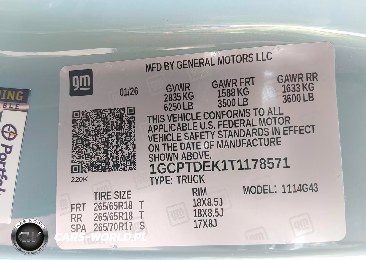 2026 Chevrolet Colorado Z71, 4Wd VIN:1GCPTDEK1T1178571 - 9
