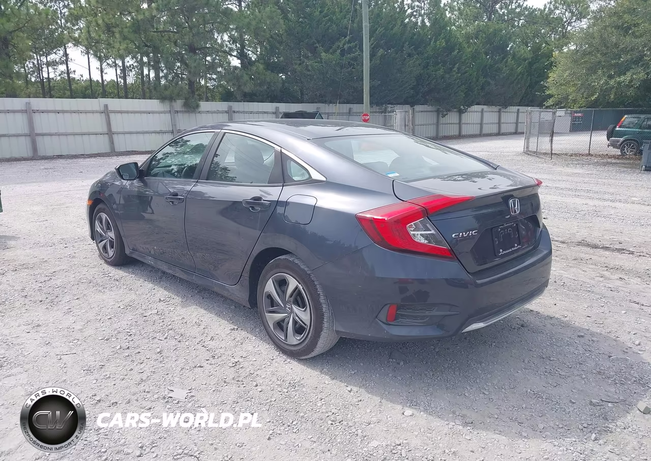 2020 Honda Civic Lx VIN:2HGFC2F6XLH504520 - 3