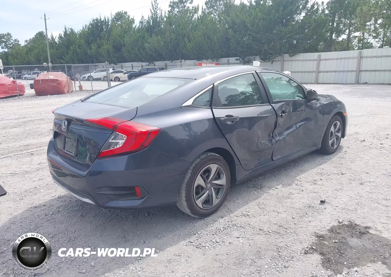 2020 Honda Civic Lx VIN:2HGFC2F6XLH504520 - 4