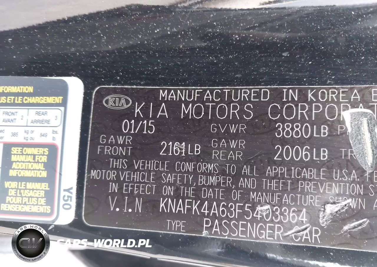 2015 Kia Forte Lx VIN:KNAFK4A63F5403364 - 9