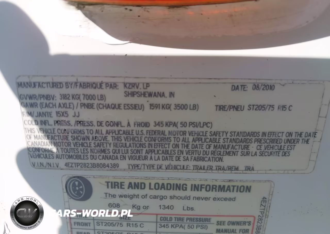 2011 Kz Other VIN:4EZTP2823B8084389 - 9