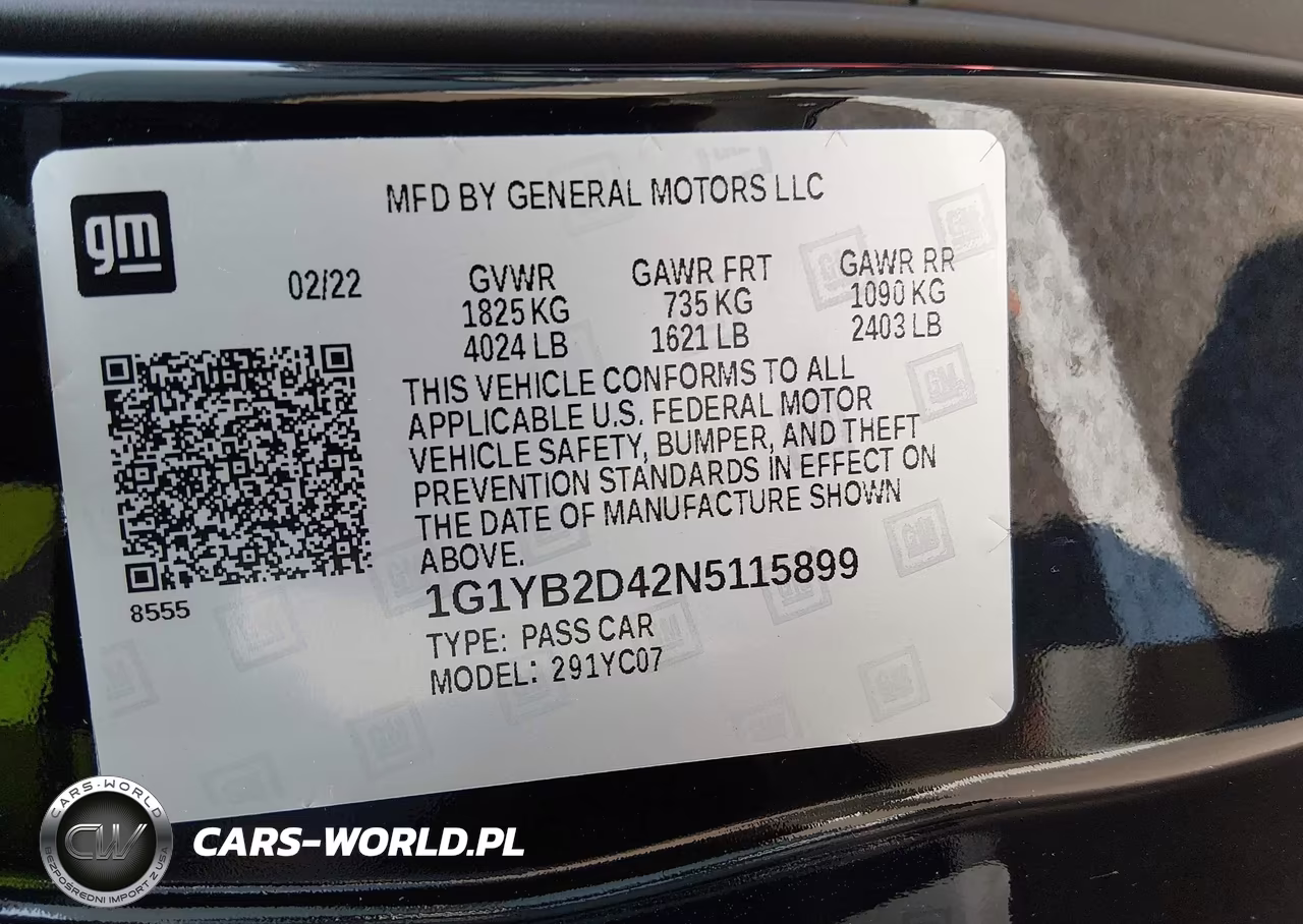 2022 Chevrolet Corvette Stingray Rwd 2Lt VIN:1G1YB2D42N5115899 - 9