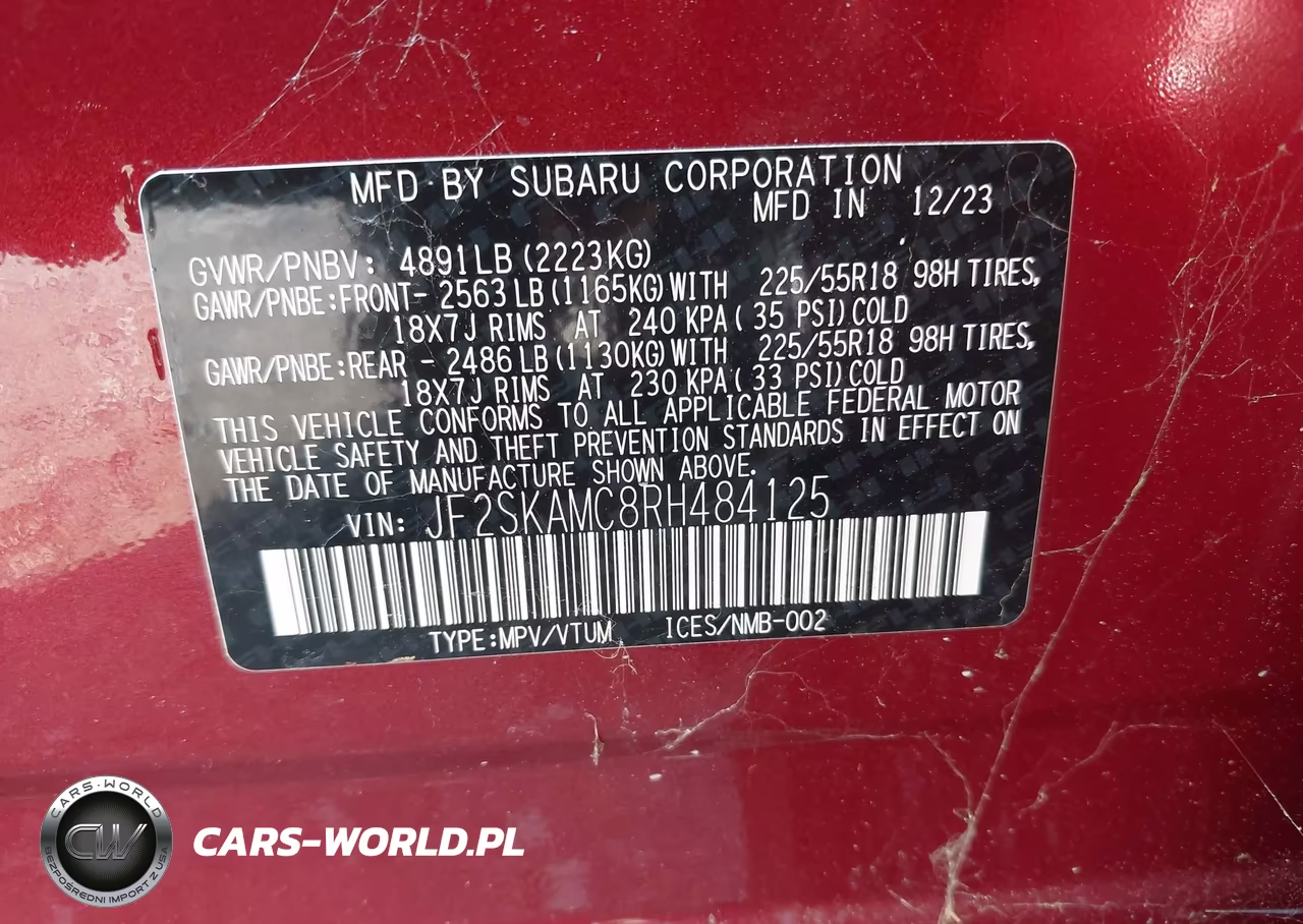 2024 Subaru Forester Touring VIN:JF2SKAMC8RH484125 - 9