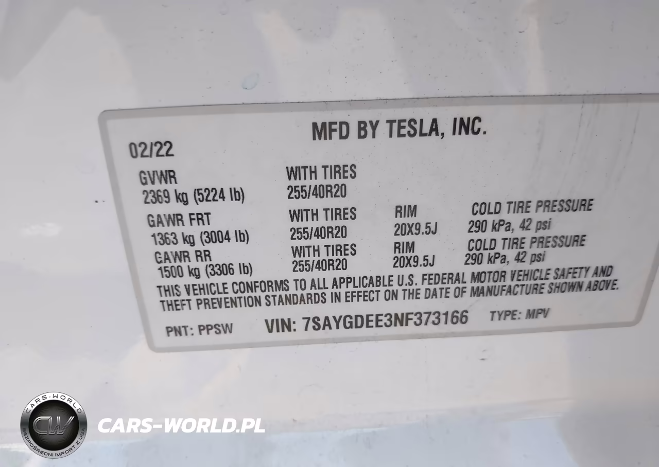 2022 Tesla Model Y Long Range Dual Motor All-Wheel Drive VIN:7SAYGDEE3NF373166 - 9
