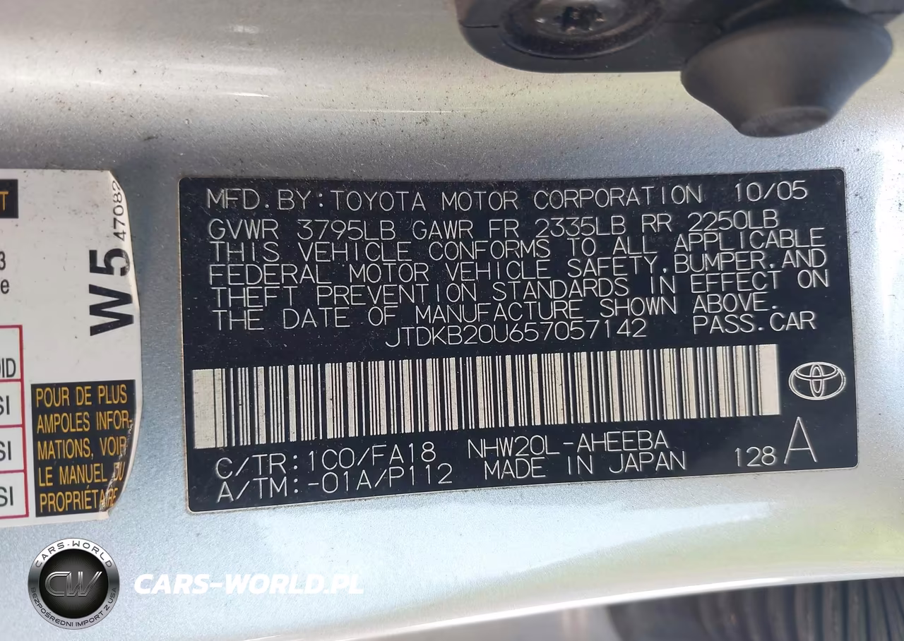 2005 Toyota Prius VIN:JTDKB20U657057142 - 9