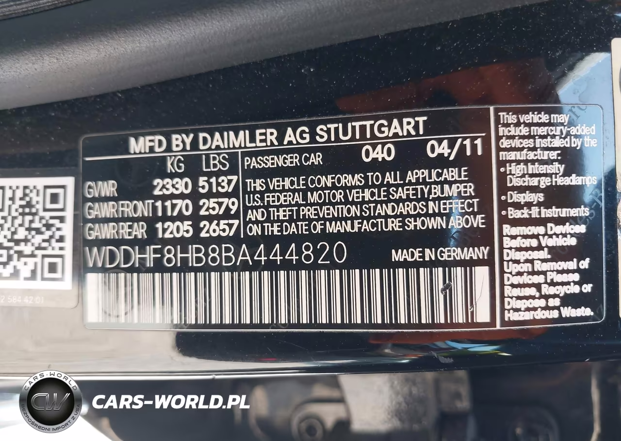2011 Mercedes-Benz E 350 4Matic VIN:WDDHF8HB8BA444820 - 9