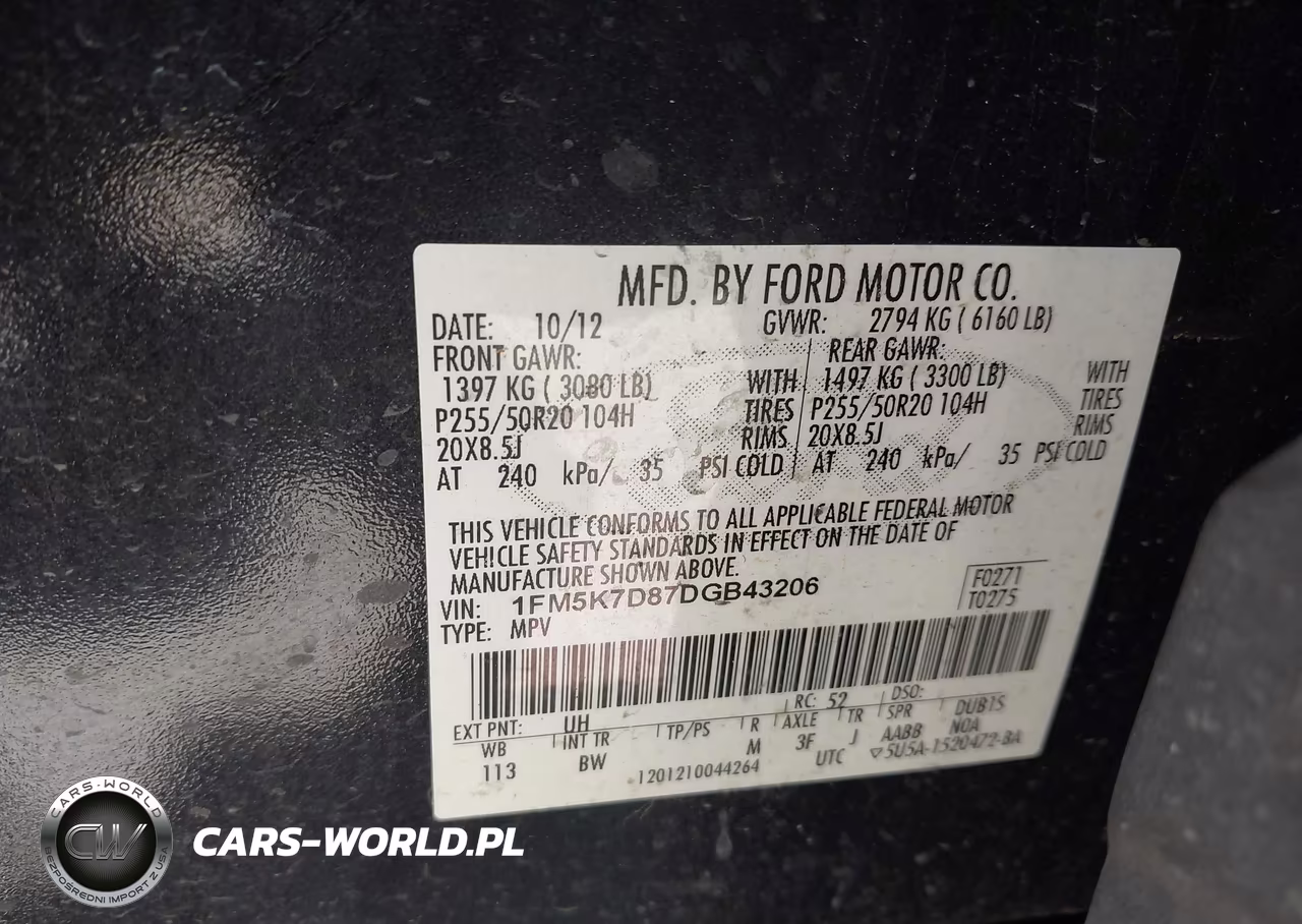 2013 Ford Explorer Xlt VIN:1FM5K7D87DGB43206 - 9