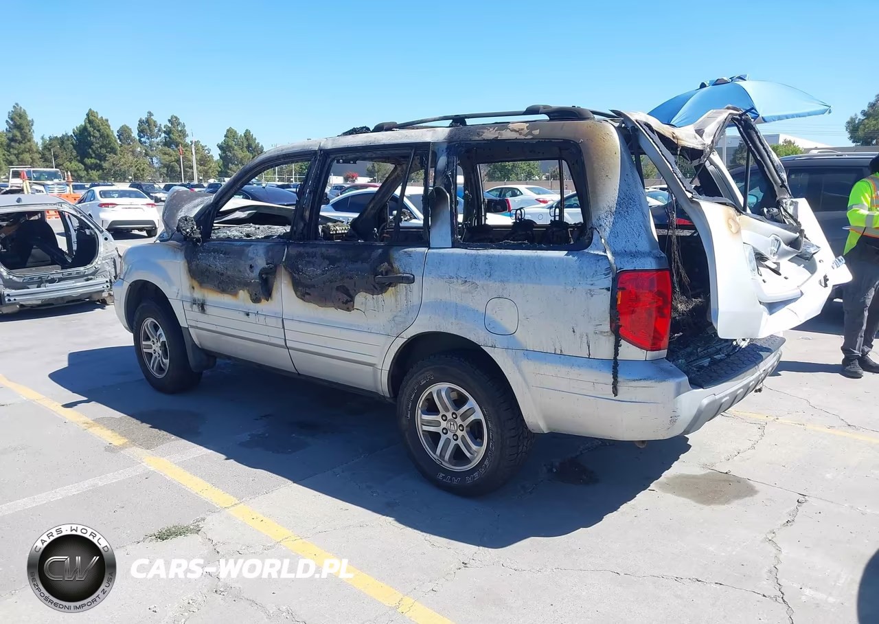2004 Honda Pilot Ex-L VIN:2HKYF18514H540599 - 3