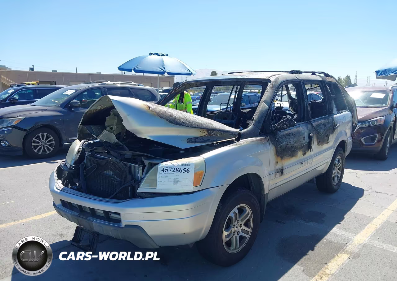 2004 Honda Pilot Ex-L VIN:2HKYF18514H540599 - 6