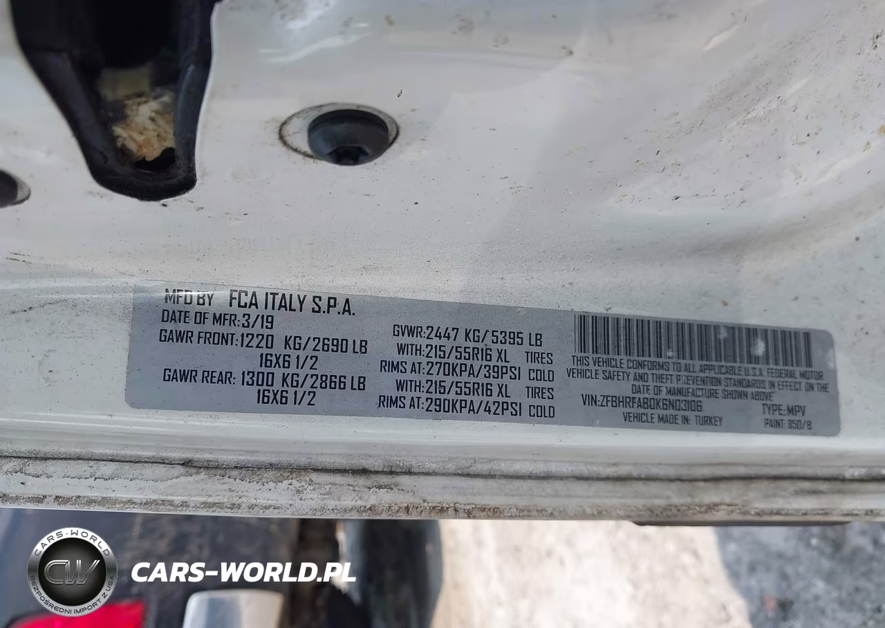 2019 Ram Promaster City Tradesman VIN:ZFBHRFAB0K6N03106 - 9
