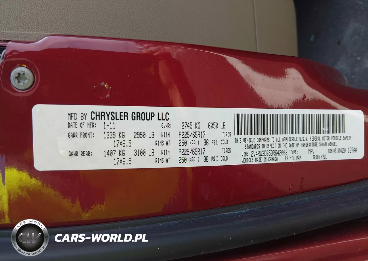 2011 Volkswagen Routan Se VIN:2V4RW3DG5BR642002 - 9