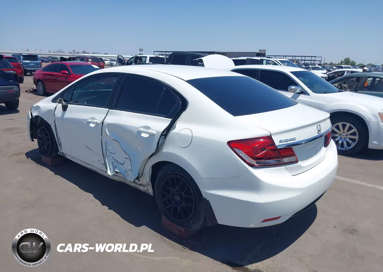 2013 Honda Civic Lx VIN:2HGFB2F57DH522064 - 3