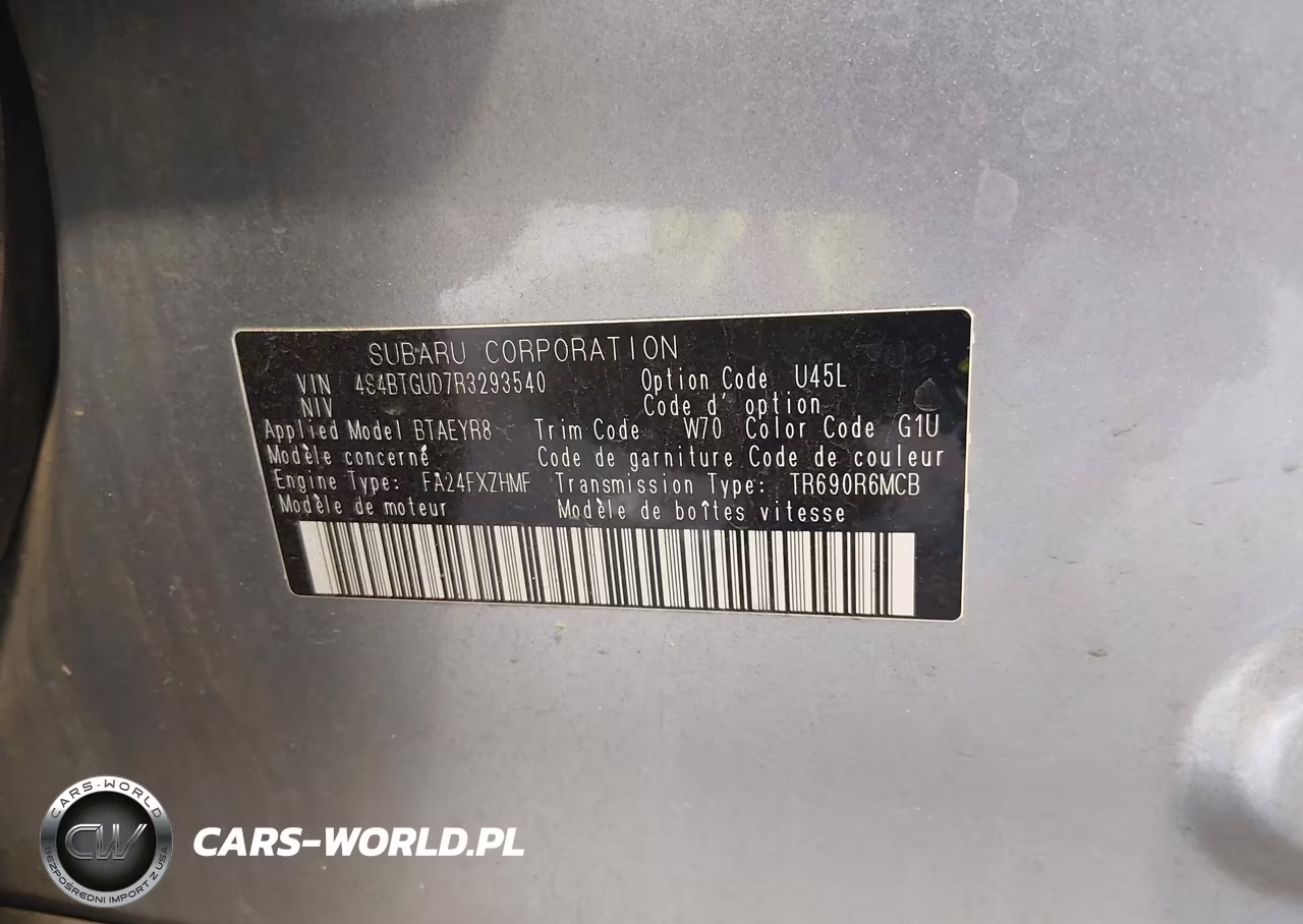 2024 Subaru Outback Wilderness VIN:4S4BTGUD7R3293540 - 9