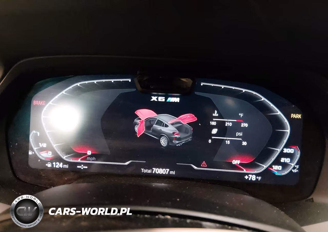 2022 BMW X6 M VIN:5YMCY0C08N9N00595 - 7