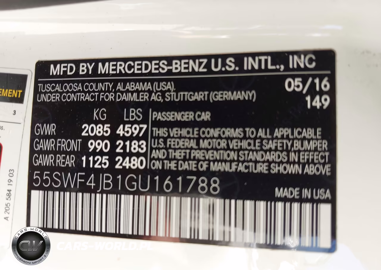 2016 Mercedes-Benz C 300 VIN:55SWF4JB1GU161788 - 9