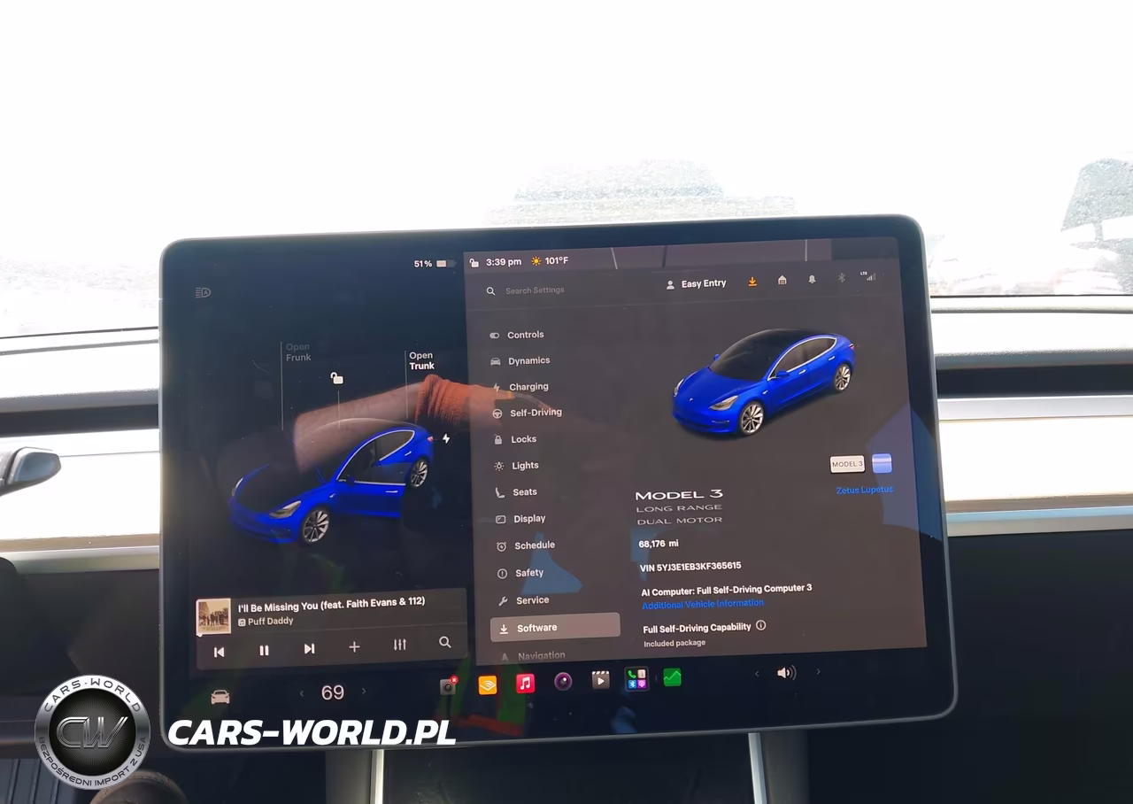 2019 Tesla Model 3 Long Range-Performance VIN:5YJ3E1EB3KF365615 - 18
