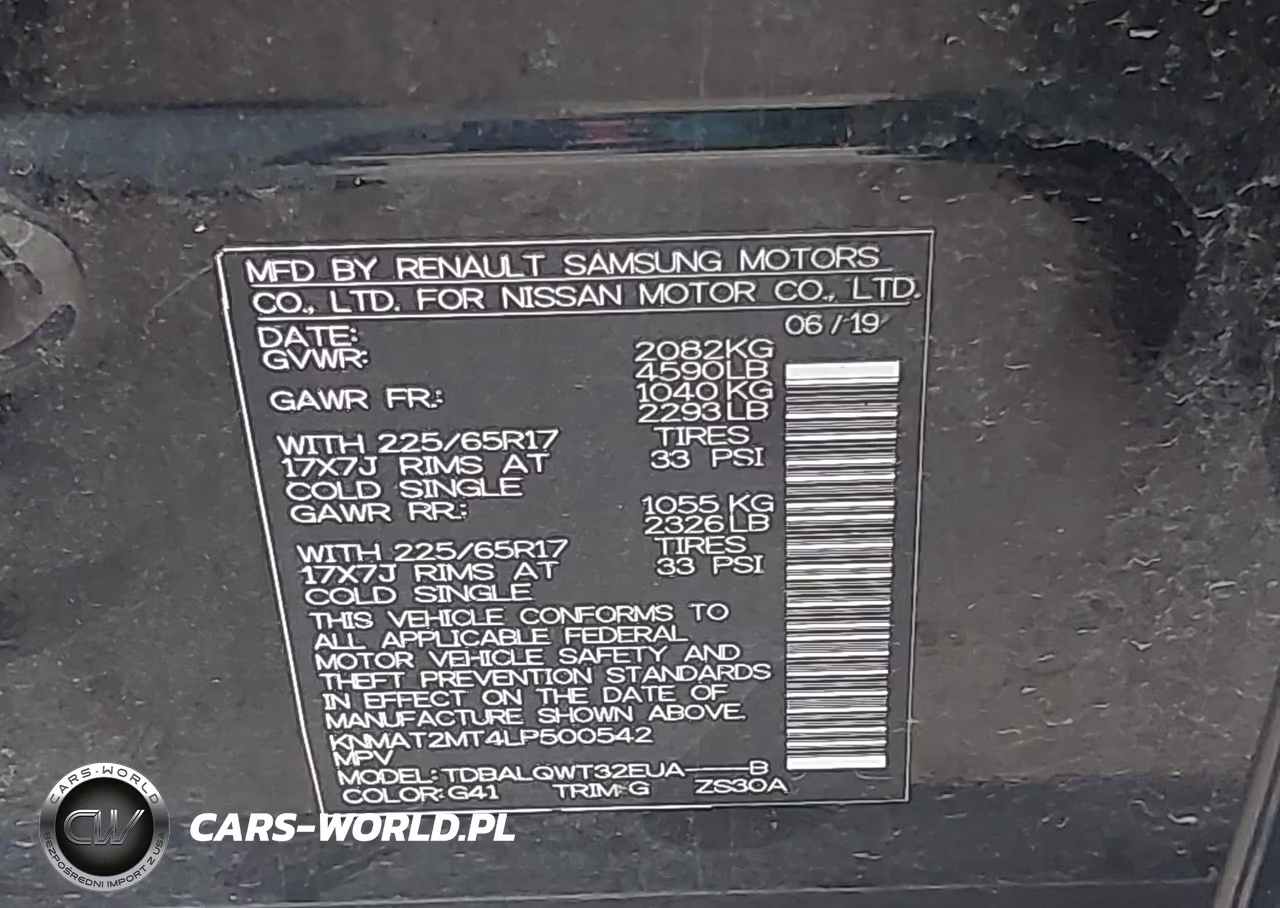 2020 Nissan Rogue Sv Fwd VIN:KNMAT2MT4LP500542 - 9