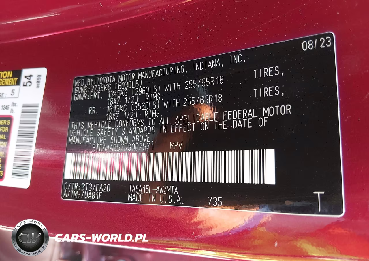 2024 Toyota Grand Highlander Xle VIN:5TDAAAB57RS007571 - 9