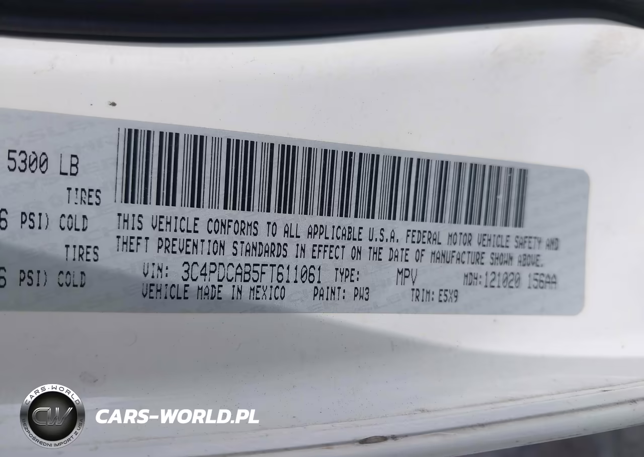 2015 Dodge Journey American Value Pkg VIN:3C4PDCAB5FT611061 - 9