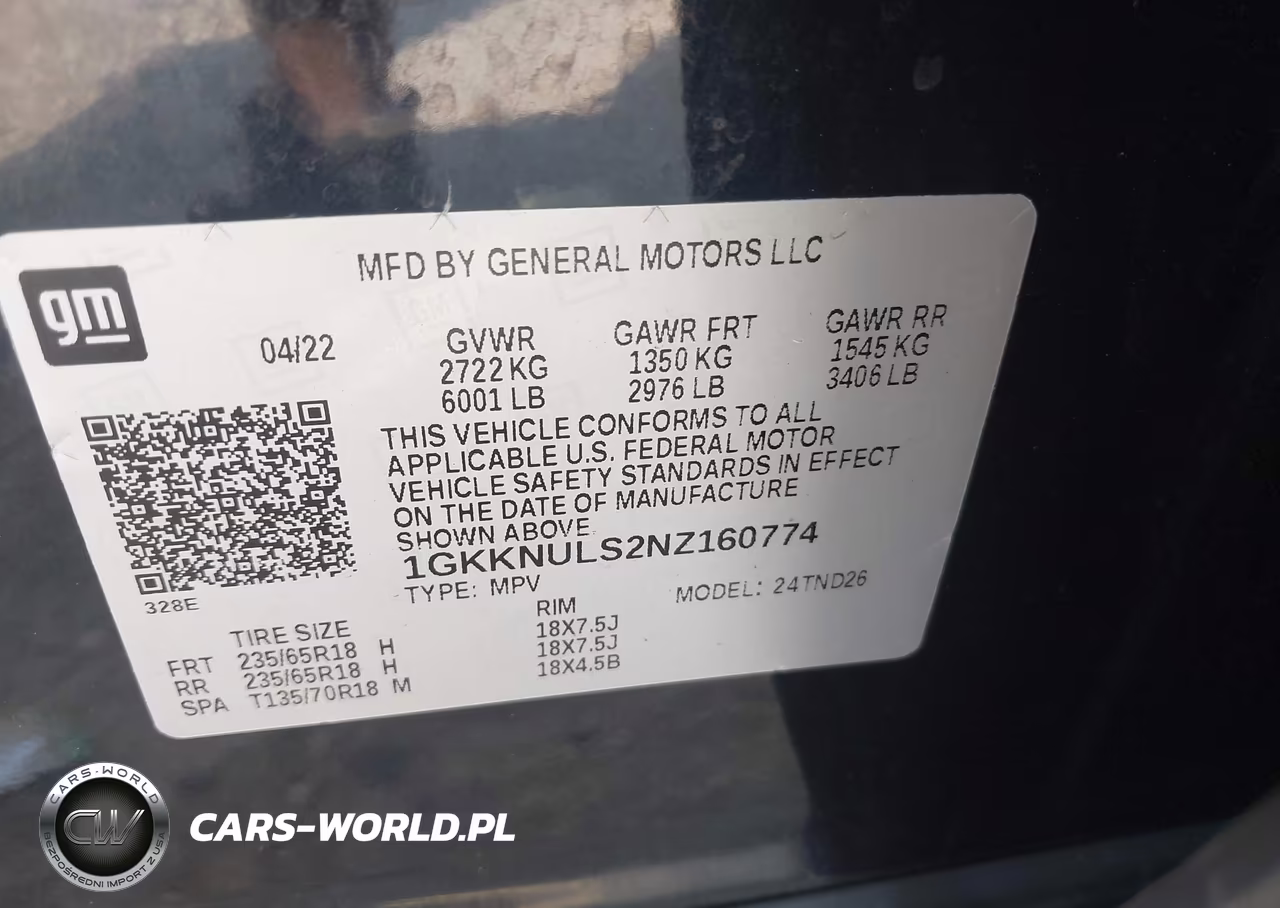 2022 GMC Acadia Awd Slt VIN:1GKKNULS2NZ160774 - 9