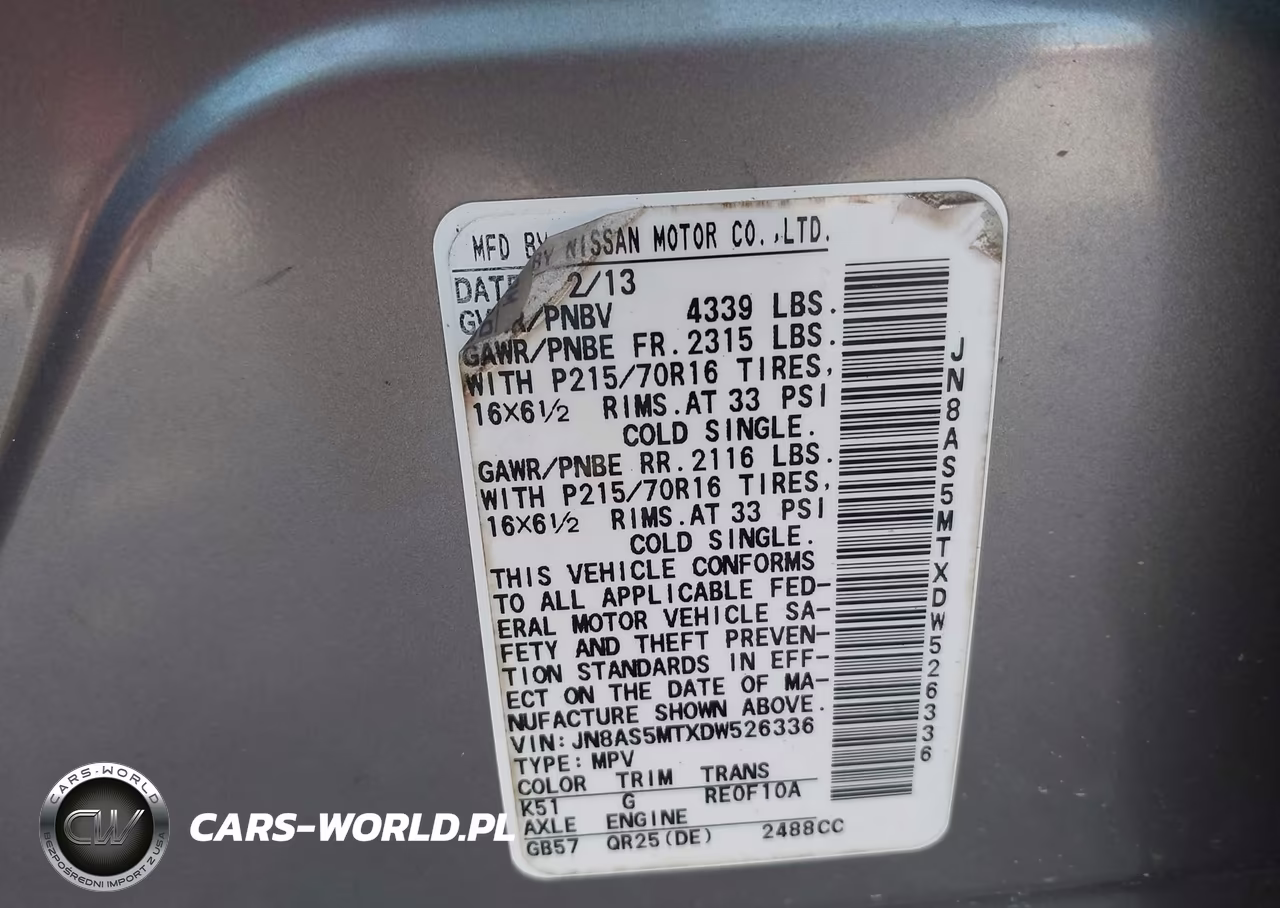 2013 Nissan Rogue S VIN:JN8AS5MTXDW526336 - 9