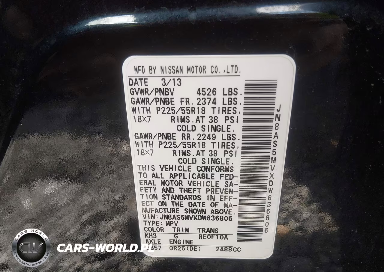 2013 Nissan Rogue Sv W-Sl Pkg VIN:JN8AS5MVXDW636806 - 9