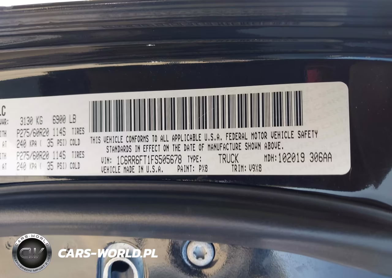 2015 Ram 1500 Express VIN:1C6RR6FT1FS505678 - 9