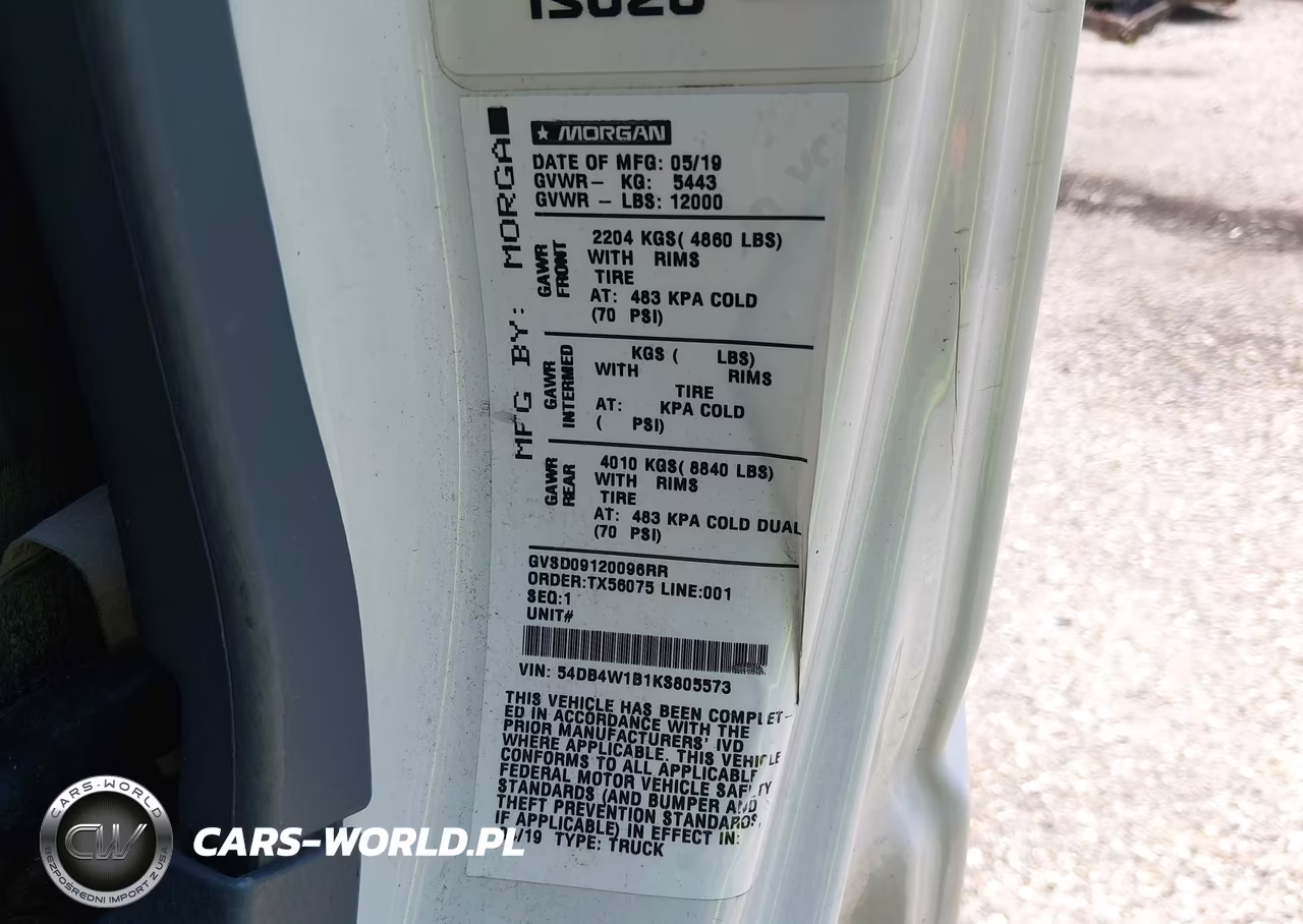 2019 Isuzu Npr VIN:54DB4W1B1KS805573 - 8