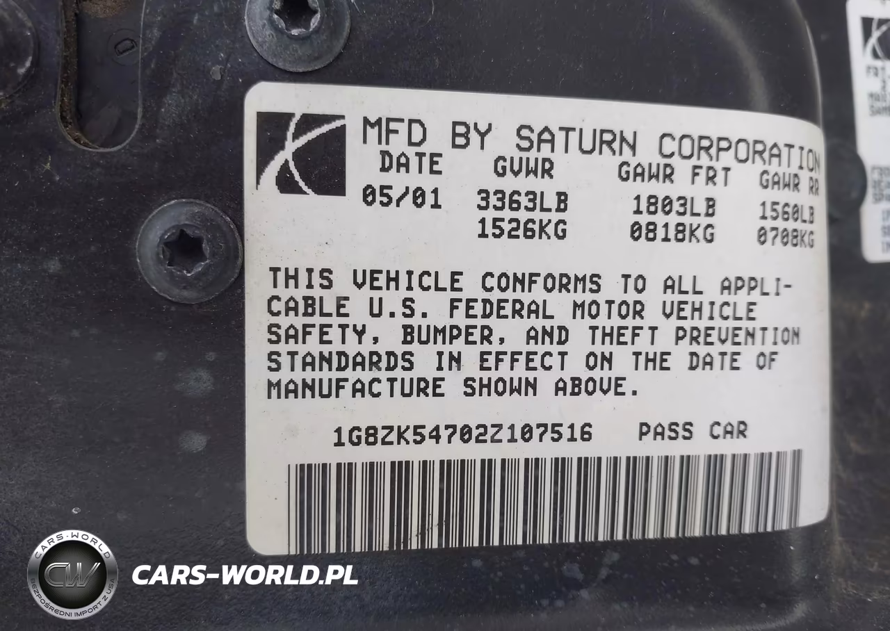 2002 Saturn S-Series Sl2 VIN:1G8ZK54702Z107516 - 9