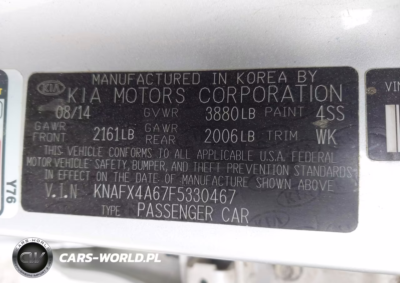 2015 Kia Forte Lx VIN:KNAFX4A67F5330467 - 9