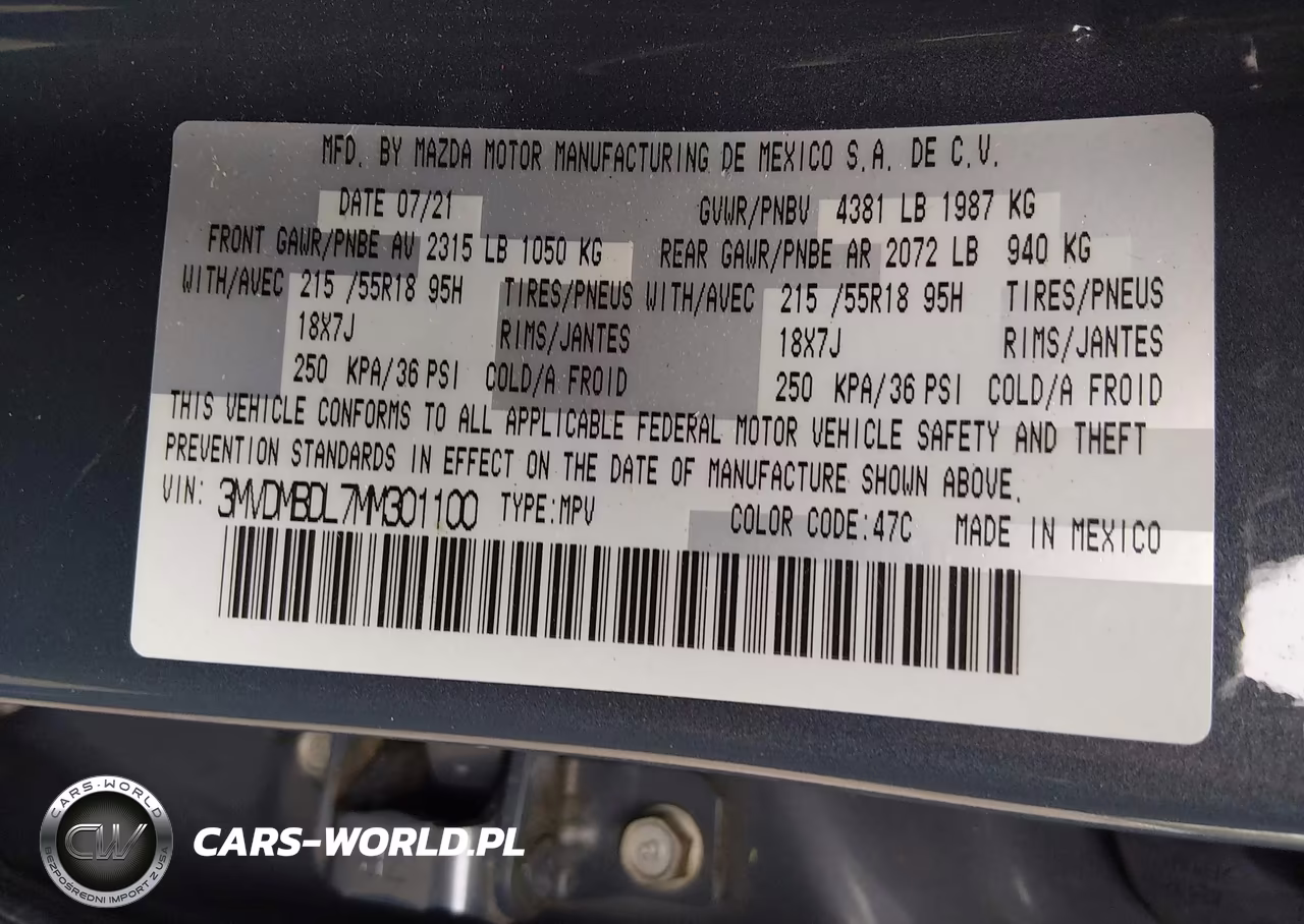 2021 Mazda Cx-30 Premium VIN:3MVDMBDL7MM301100 - 9
