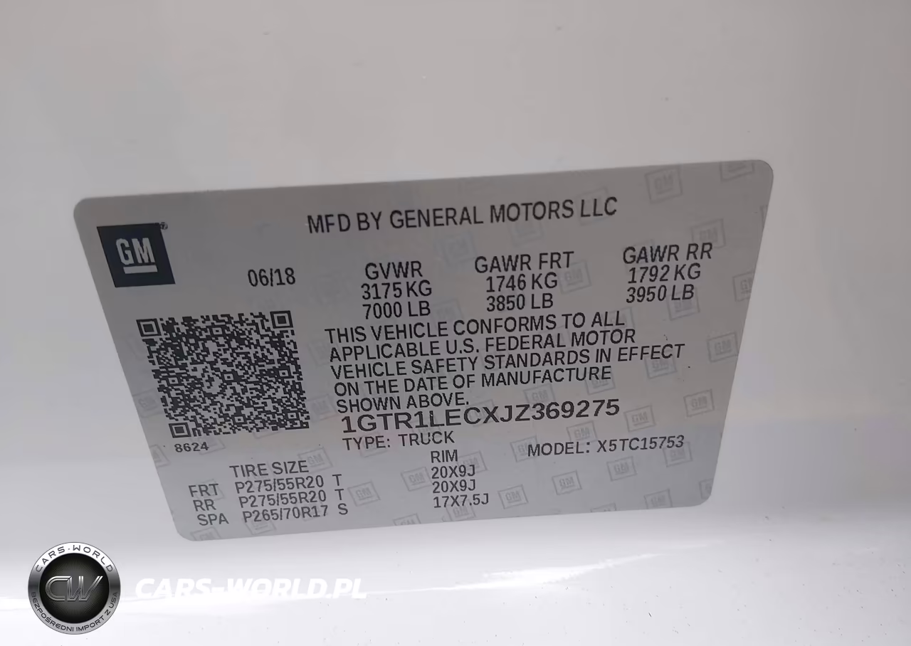 2018 GMC Sierra 1500 VIN:1GTR1LECXJZ369275 - 9