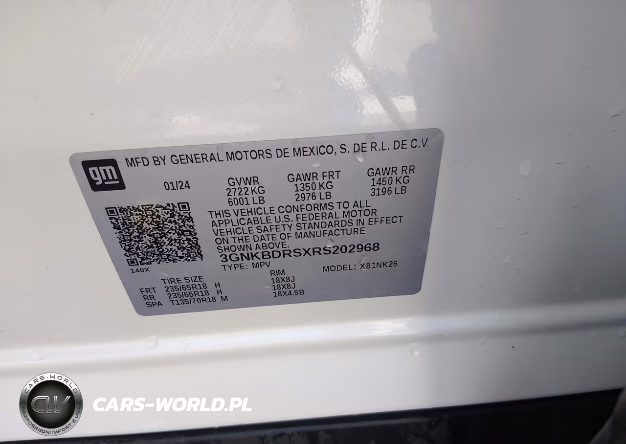 2024 Chevrolet Blazer Fwd 3Lt VIN:3GNKBDRSXRS202968 - 9