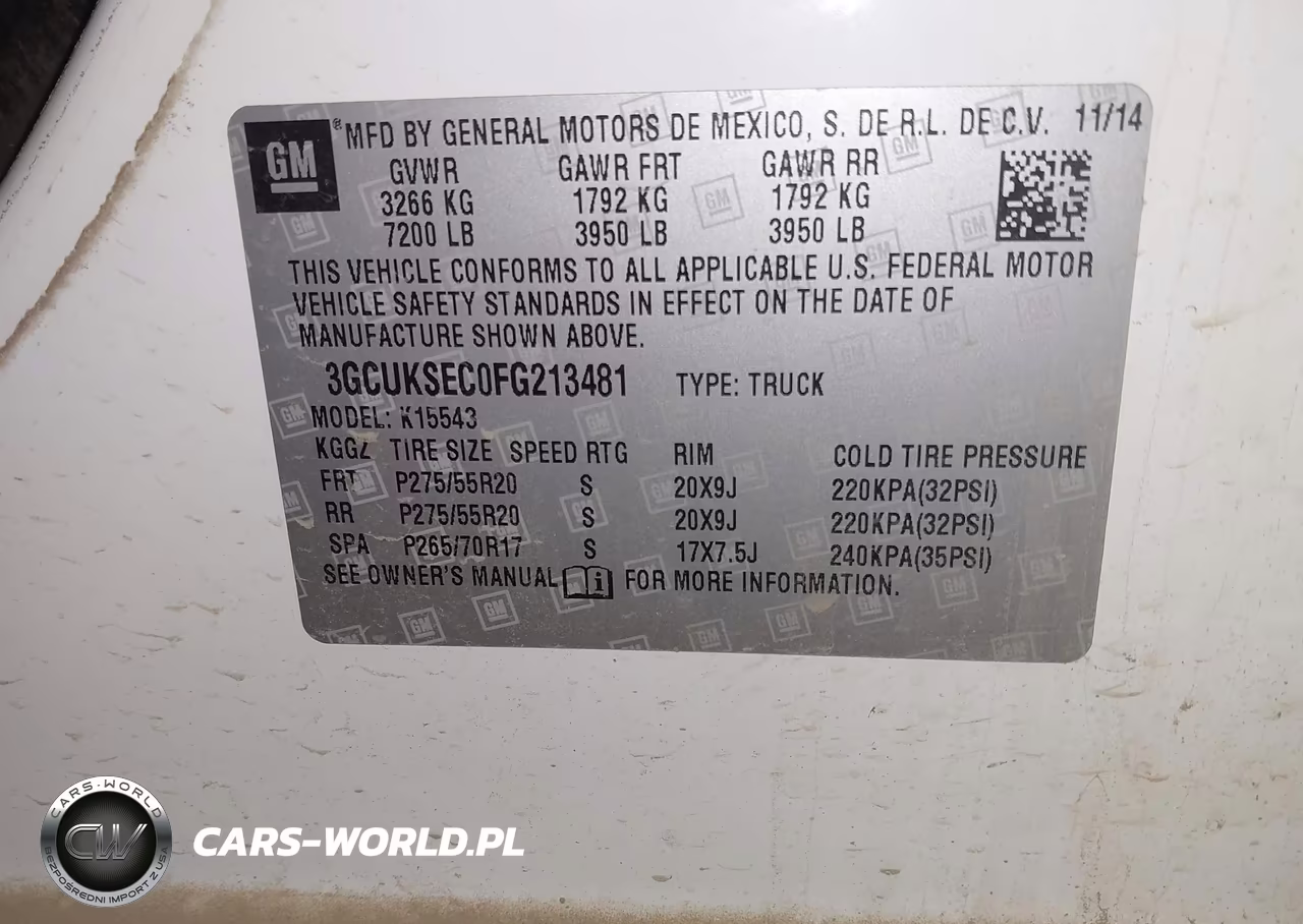 2015 Chevrolet Silverado 1500 Ltz VIN:3GCUKSEC0FG213481 - 9