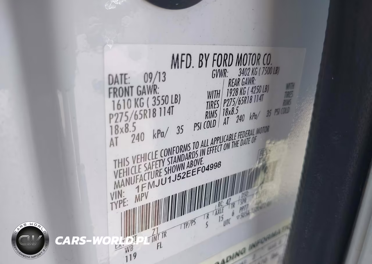 2014 Ford Expedition Xlt VIN:1FMJU1J52EEF04998 - 9