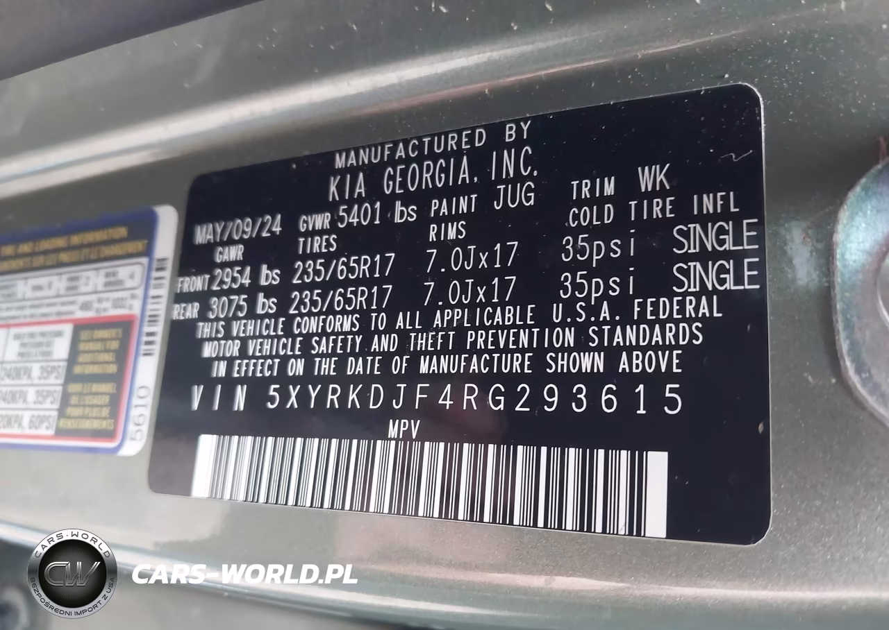 2024 Kia Sorento X-Pro Sx Prestige VIN:5XYRKDJF4RG293615 - 9