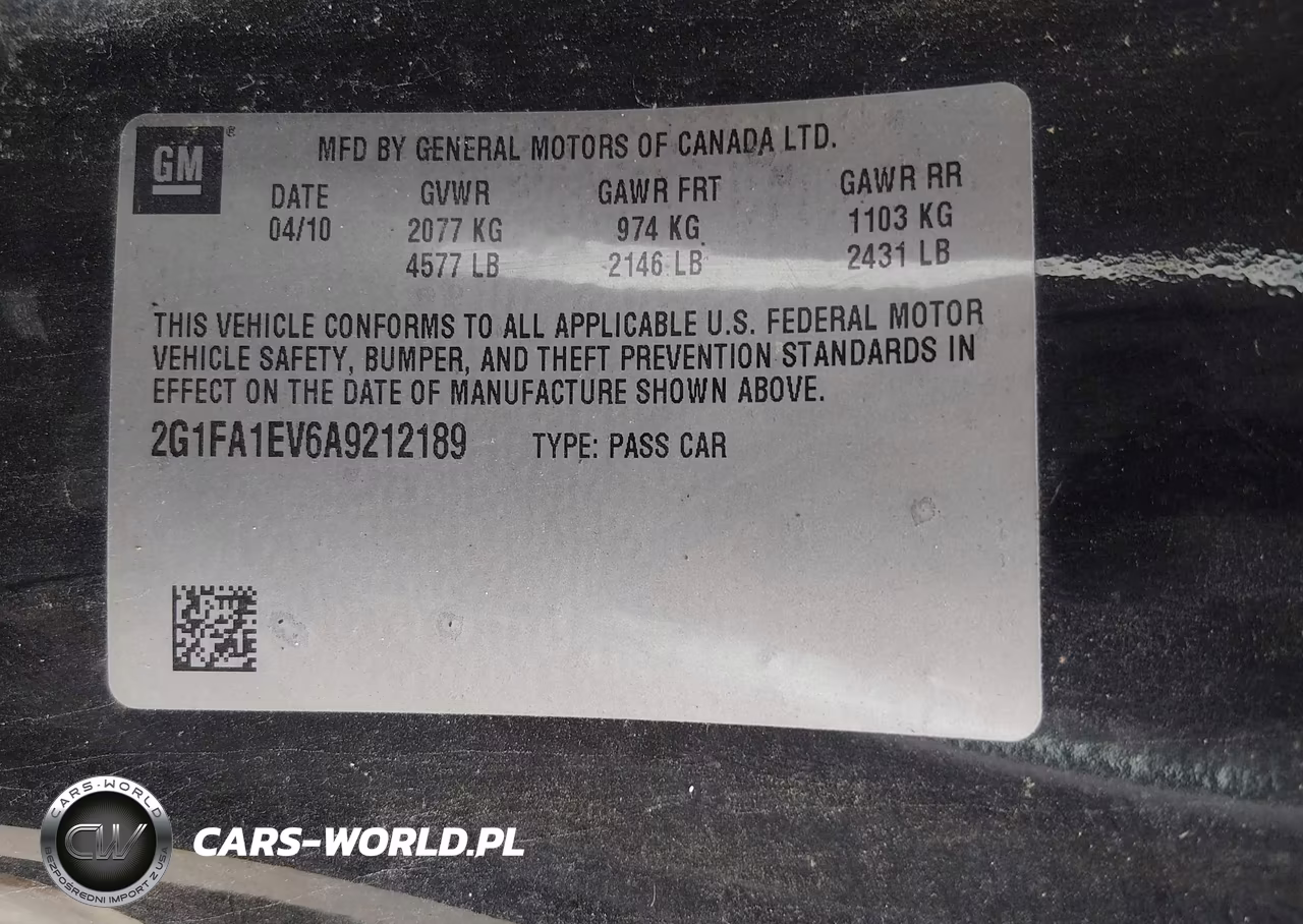 2010 Chevrolet Camaro 1Ls VIN:2G1FA1EV6A9212189 - 9