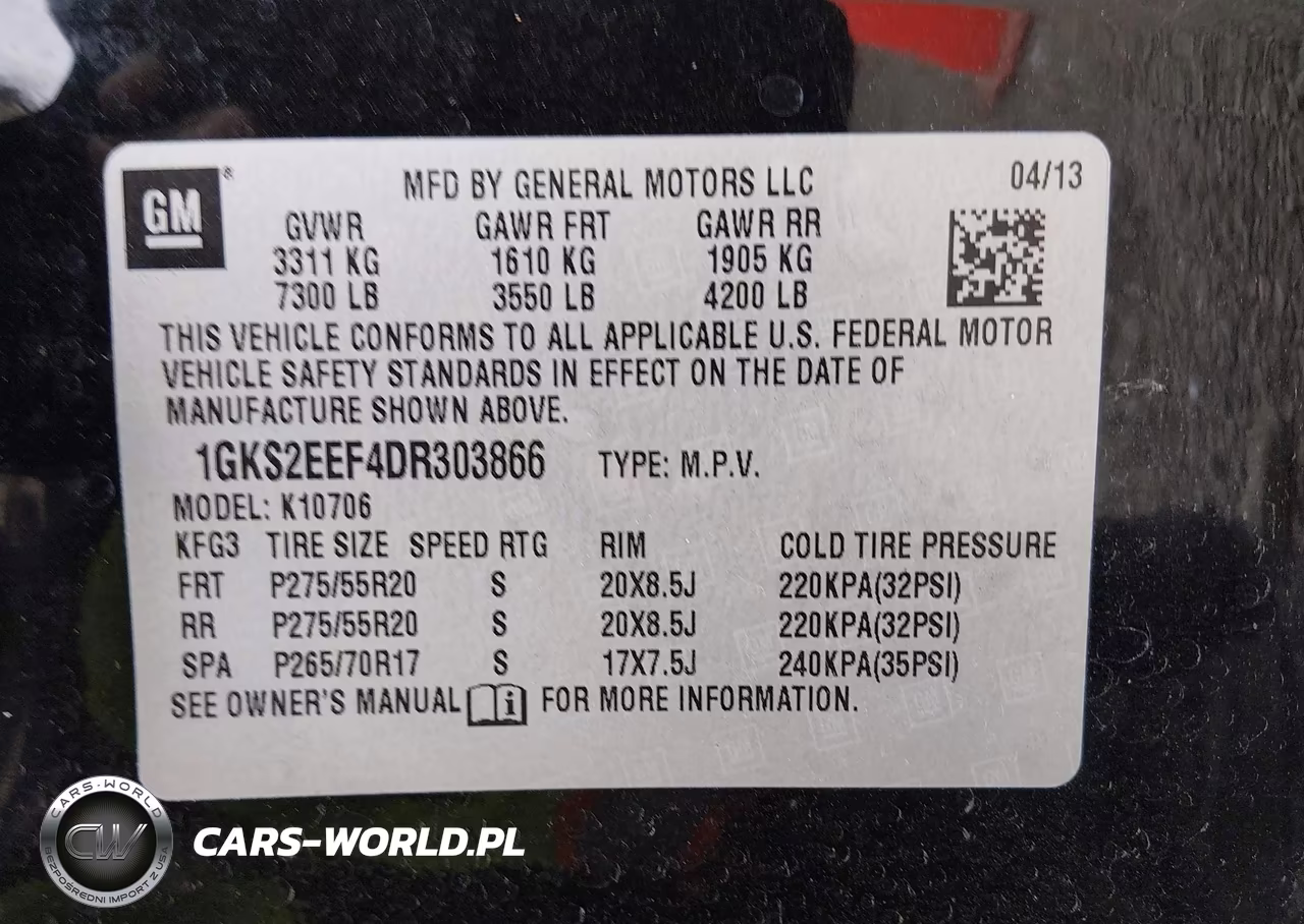 2013 GMC Yukon Denali VIN:1GKS2EEF4DR303866 - 9