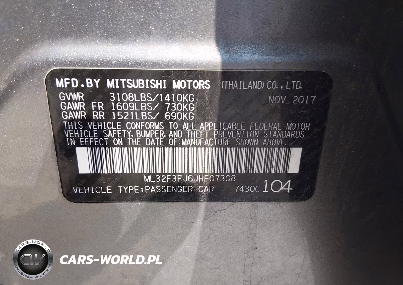 2018 Mitsubishi Mirage G4 Es VIN:ML32F3FJ6JHF07308 - 9