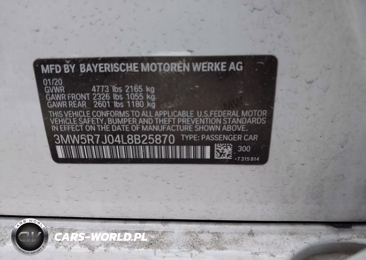 2020 BMW 330I xDrive VIN:3MW5R7J04L8B25870 - 9