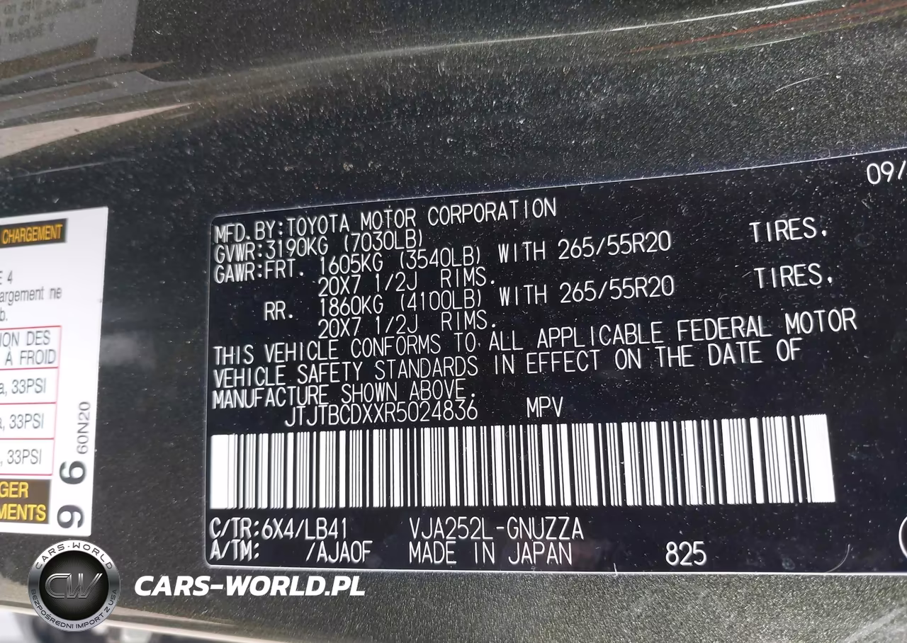 2024 Lexus Gx 550 Premium+ VIN:JTJTBCDXXR5024836 - 9